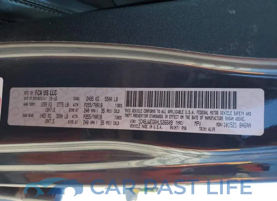 1C4BJWEG6HL526609# 12