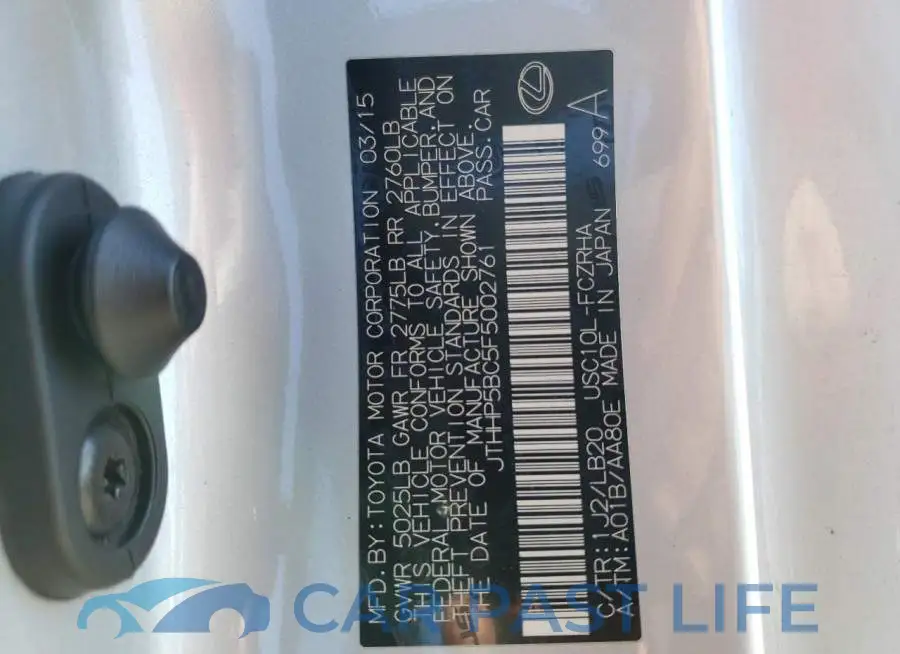 JTHHP5BC5F5002761# 13