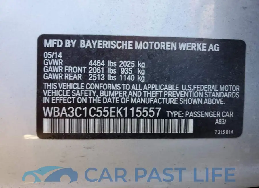 WBA3C1C55EK115557# 12