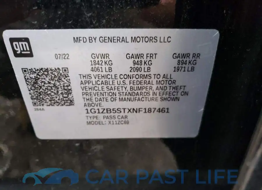 1G1ZB5STXNF187461# 12