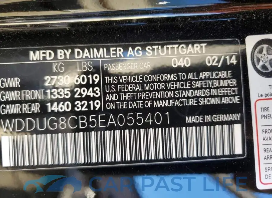 WDDUG8CB5EA055401# 12