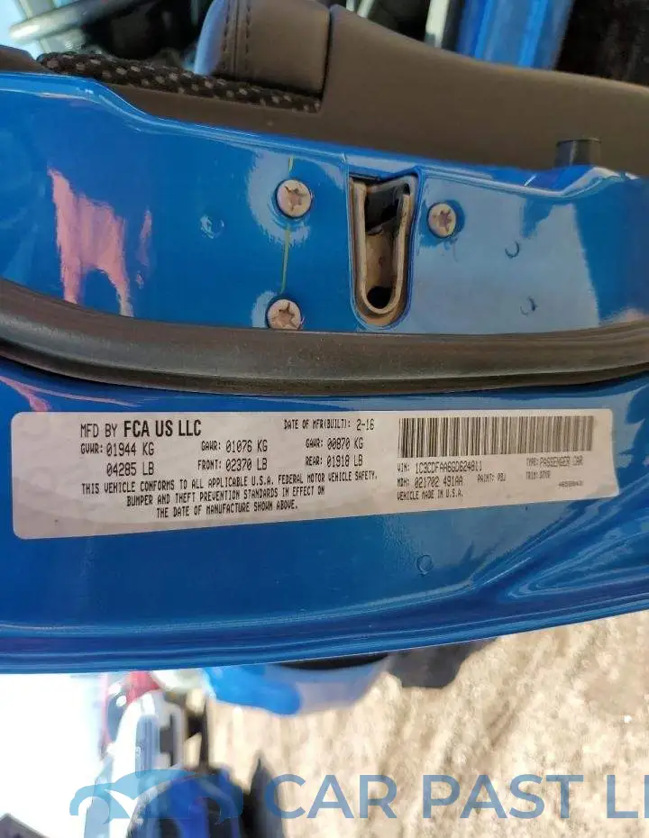 1C3CDFAA6GD624811# 12