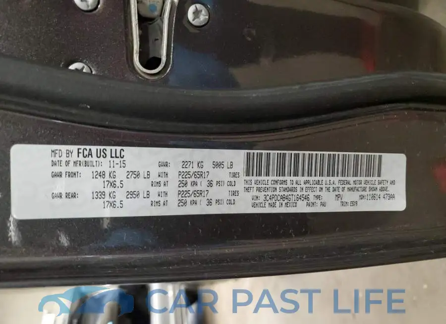3C4PDCAB4GT164546# 12