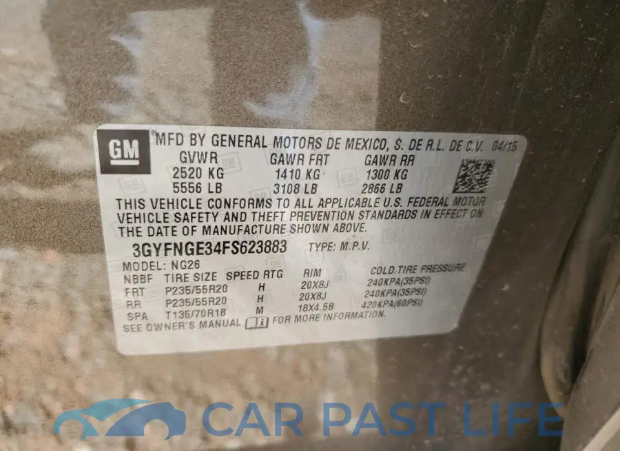 3GYFNGE34FS623883# 12