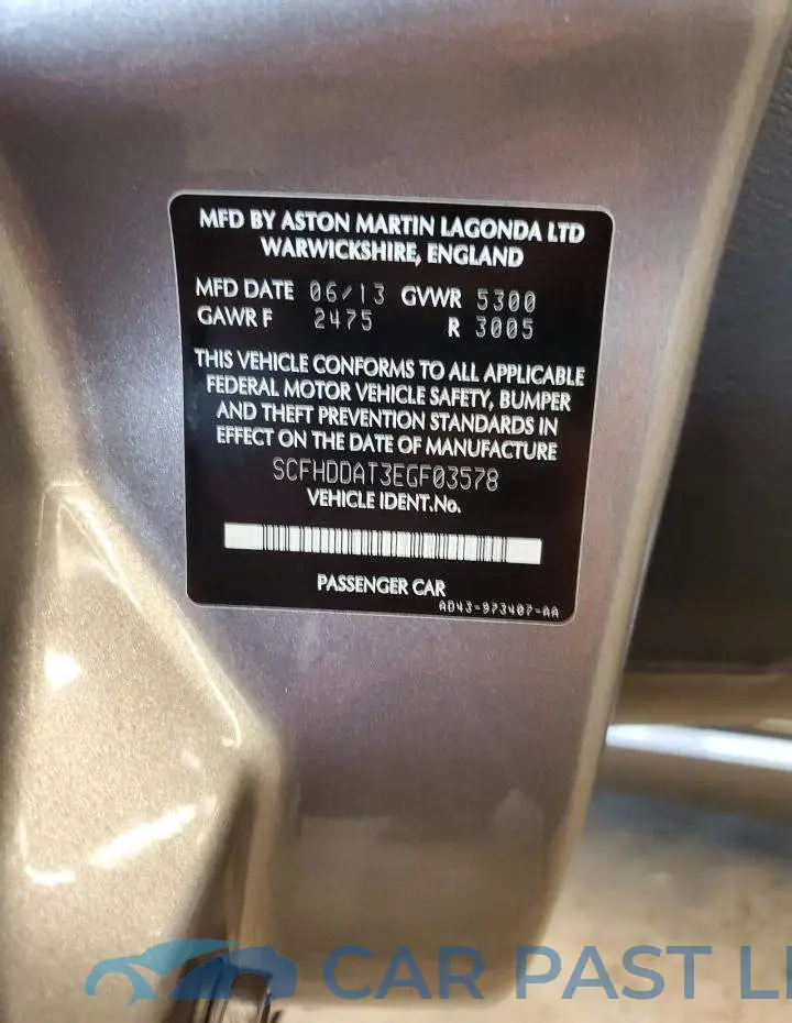 SCFHDDAT3EGF03578# 12