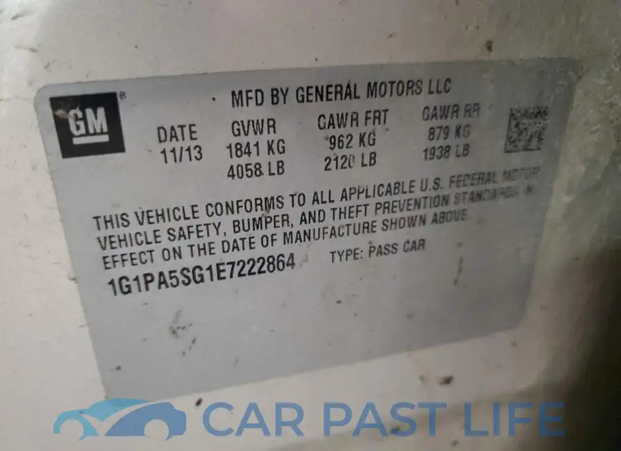 1G1PA5SG1E7222864# 13