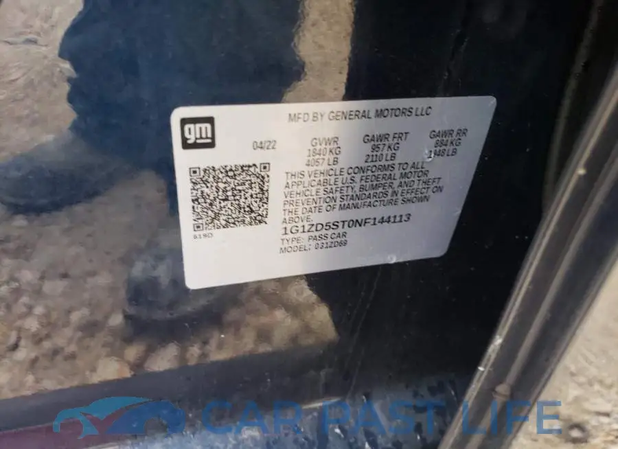 1G1ZD5ST0NF144113# 12