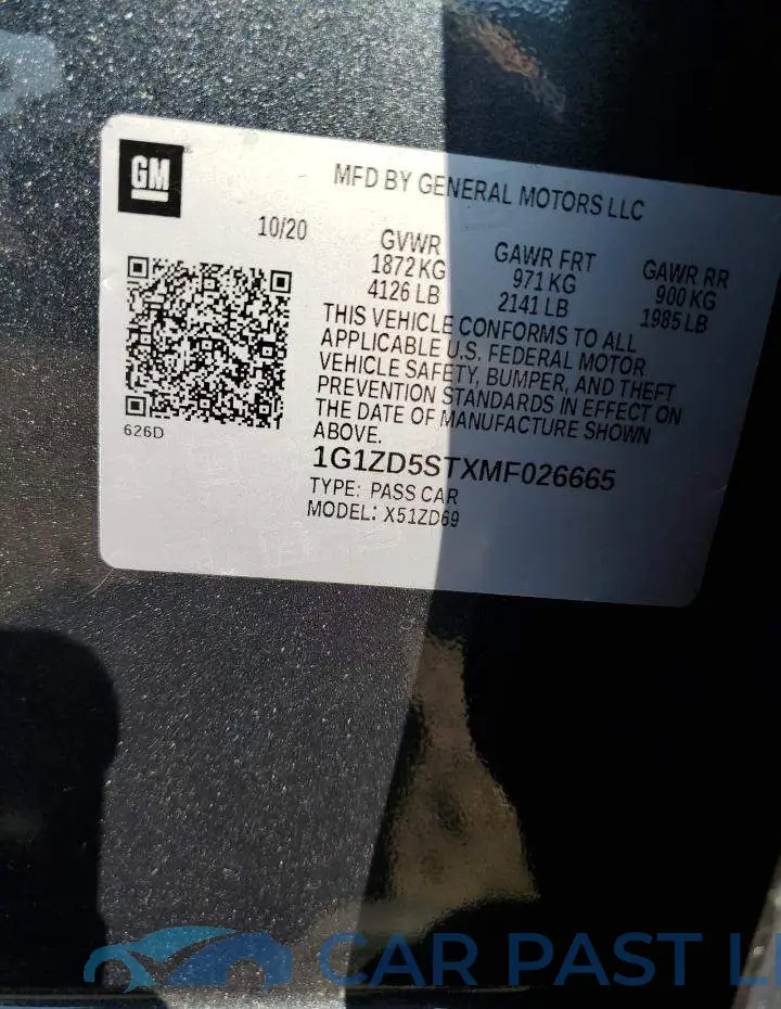 1G1ZD5STXMF026665# 12