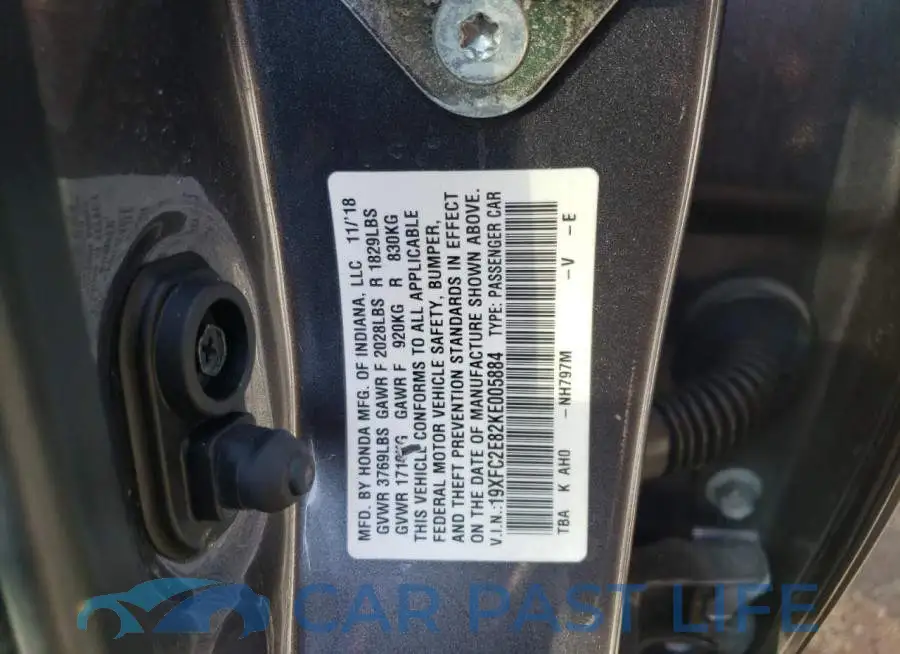 19XFC2E82KE005884# 13