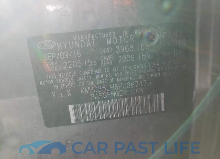 KMHD35LH6HU367475# 12