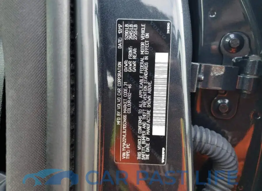 YV1A22VL8J1053466# 12