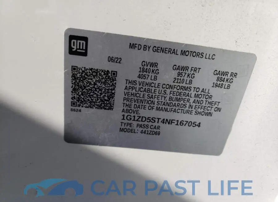 1G1ZD5ST4NF167054# 12