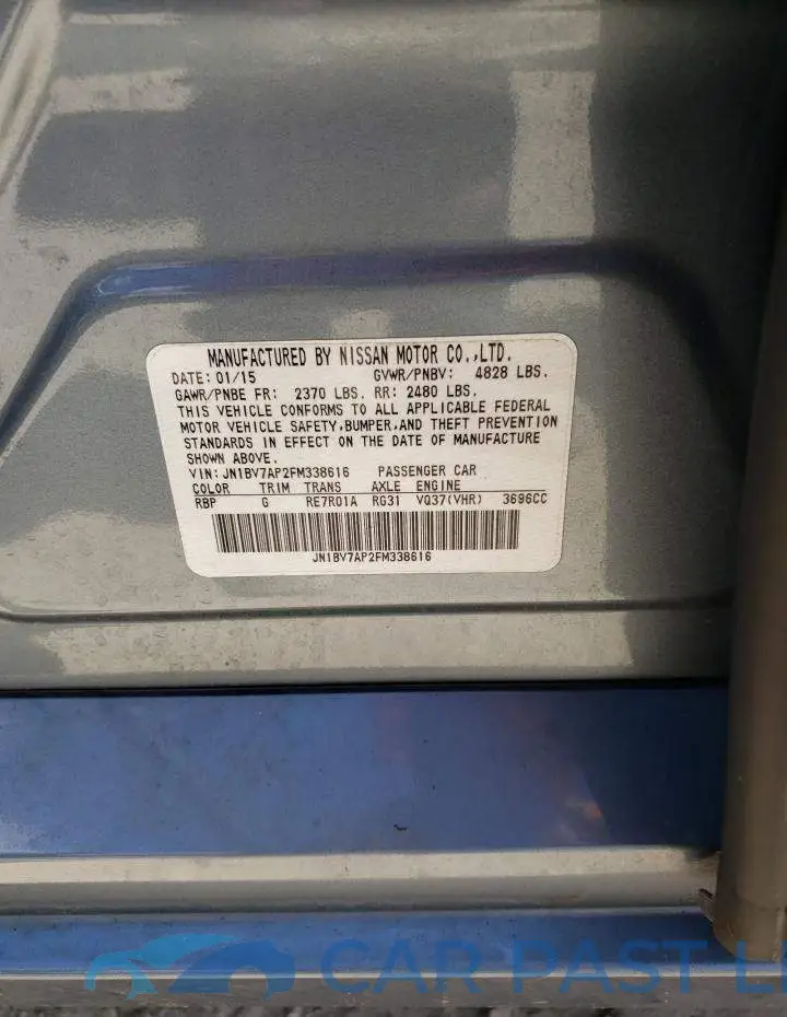 JN1BV7AP2FM338616# 12