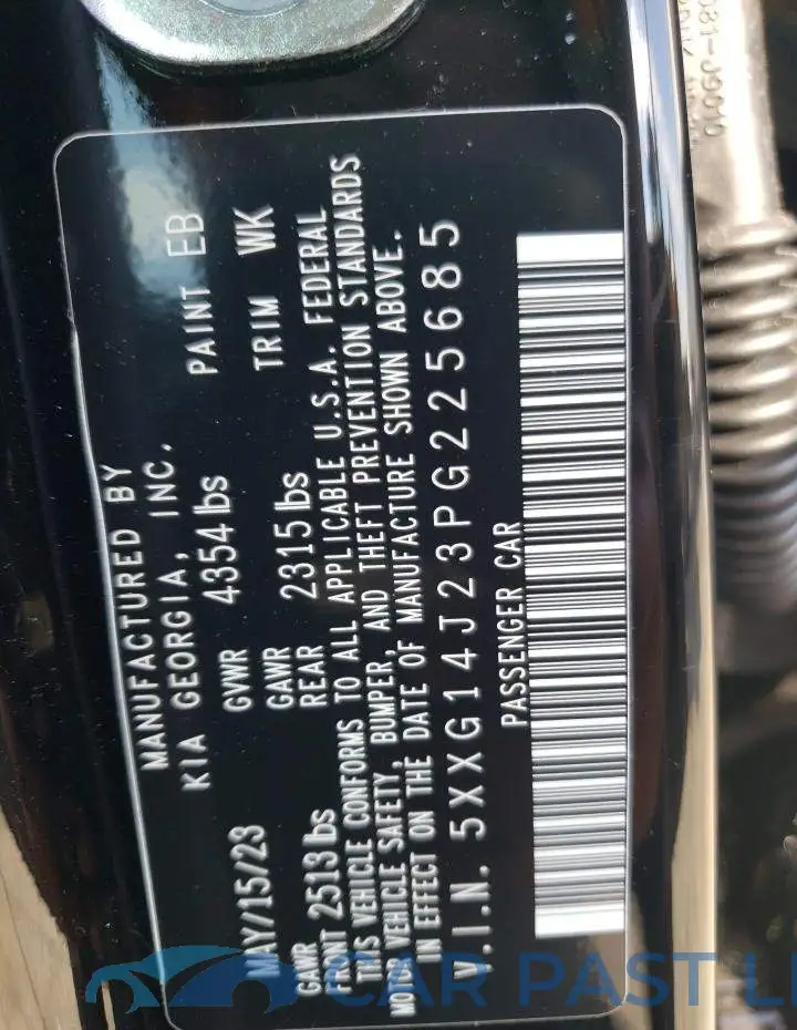 5XXG14J23PG225685# 12