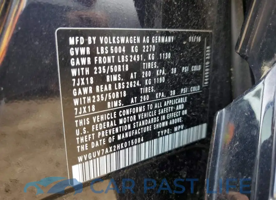 WVGUV7AX2HK015084# 13