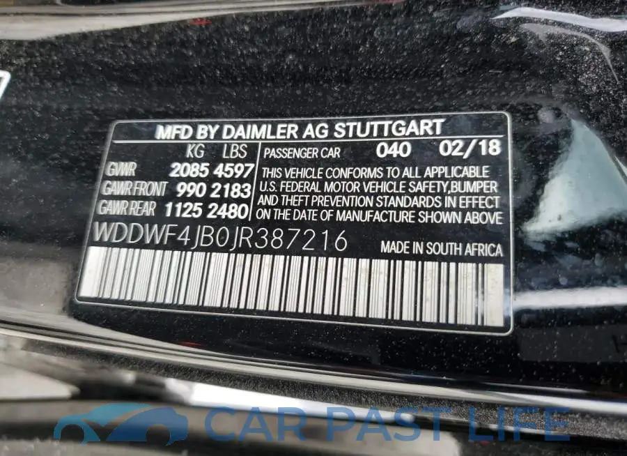 WDDWF4JB0JR387216# 12