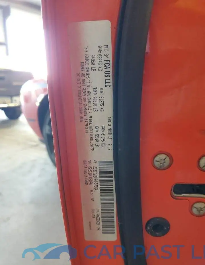 2C3CDZAG3HH578641# 12