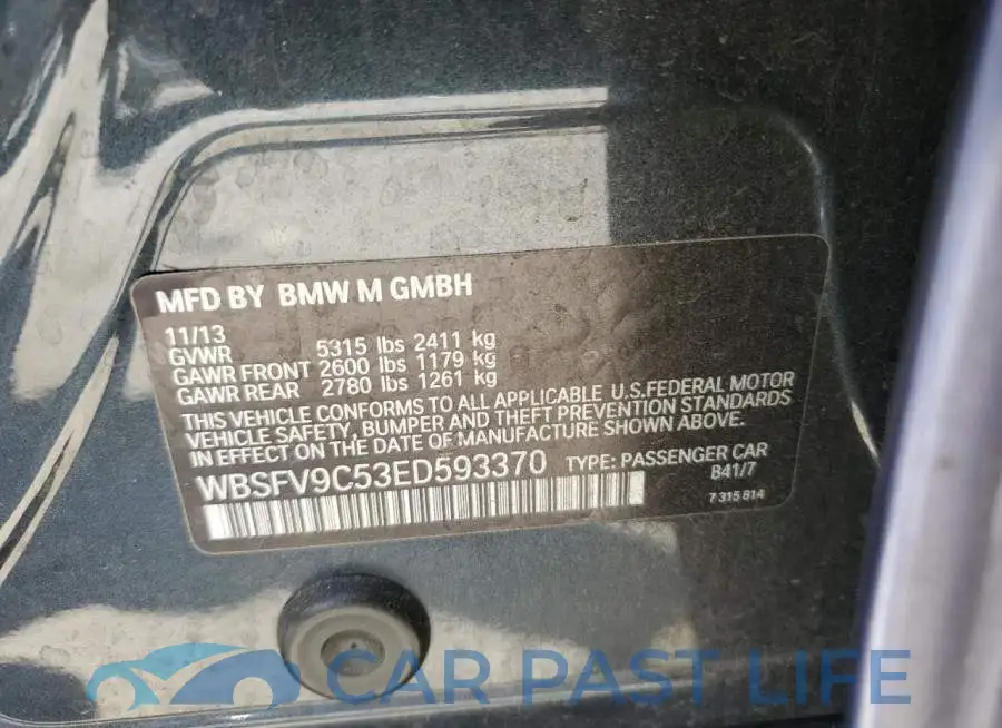 WBSFV9C53ED593370# 12