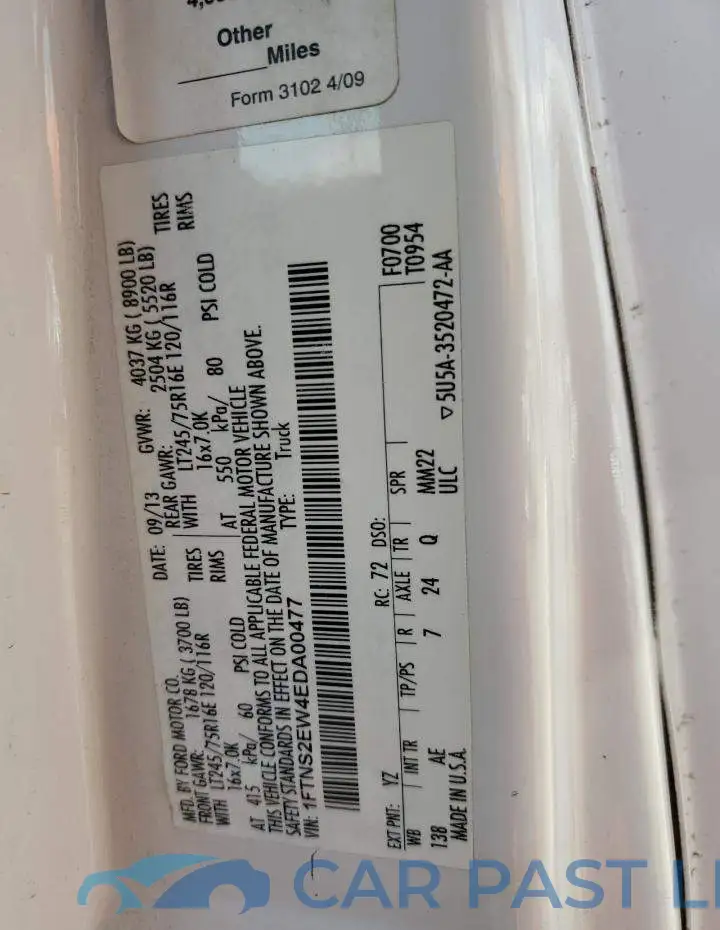 1FTNS2EW4EDA00477# 13