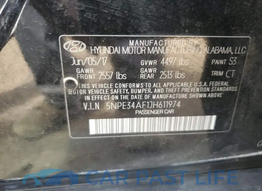 5NPE34AF1JH611974# 12