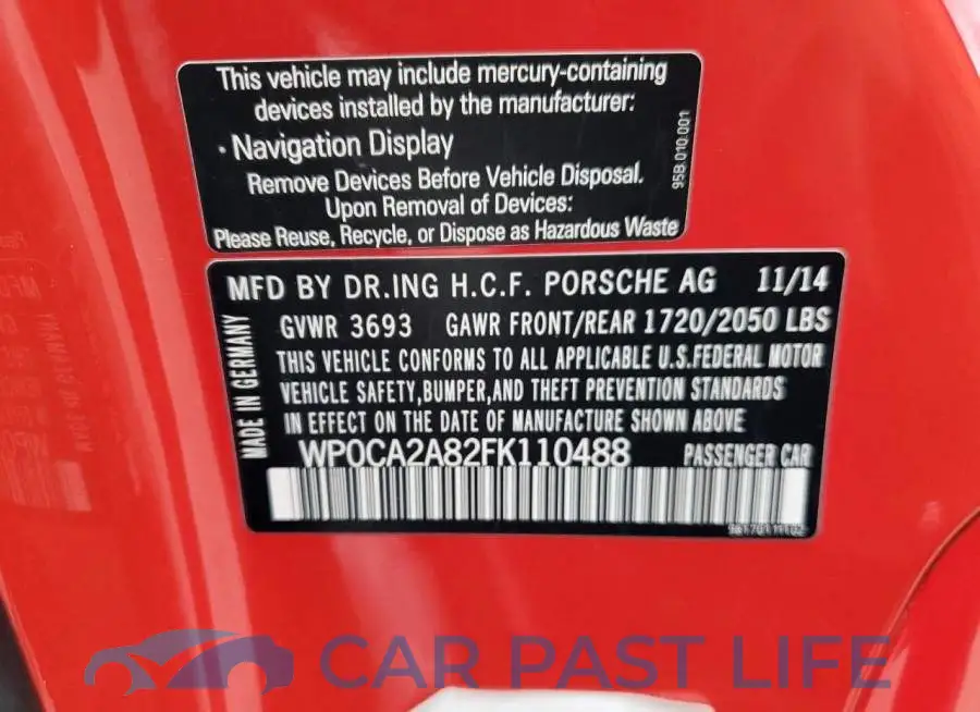 WP0CA2A82FK110488# 12