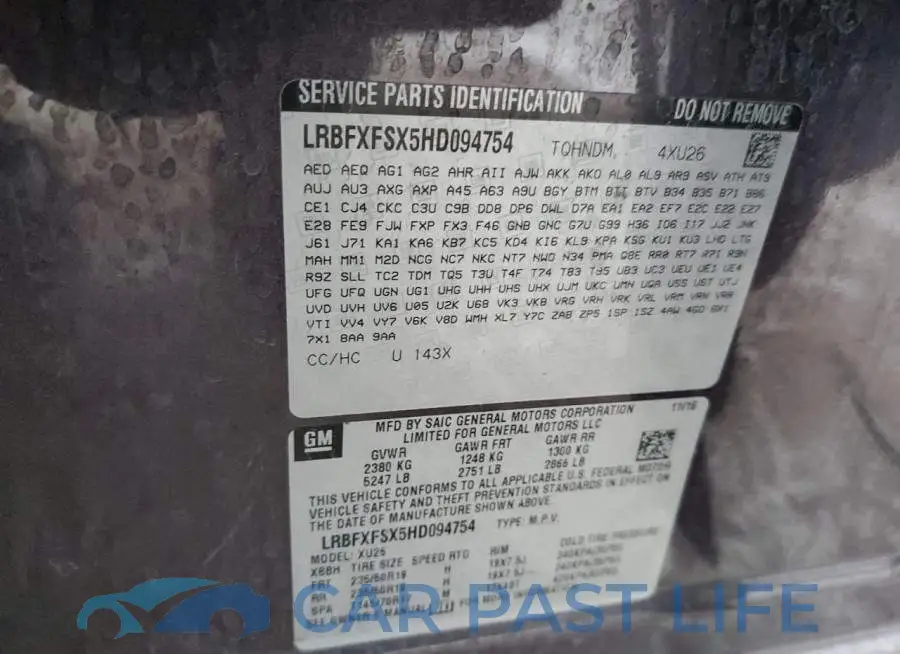 LRBFXFSX5HD094754# 12