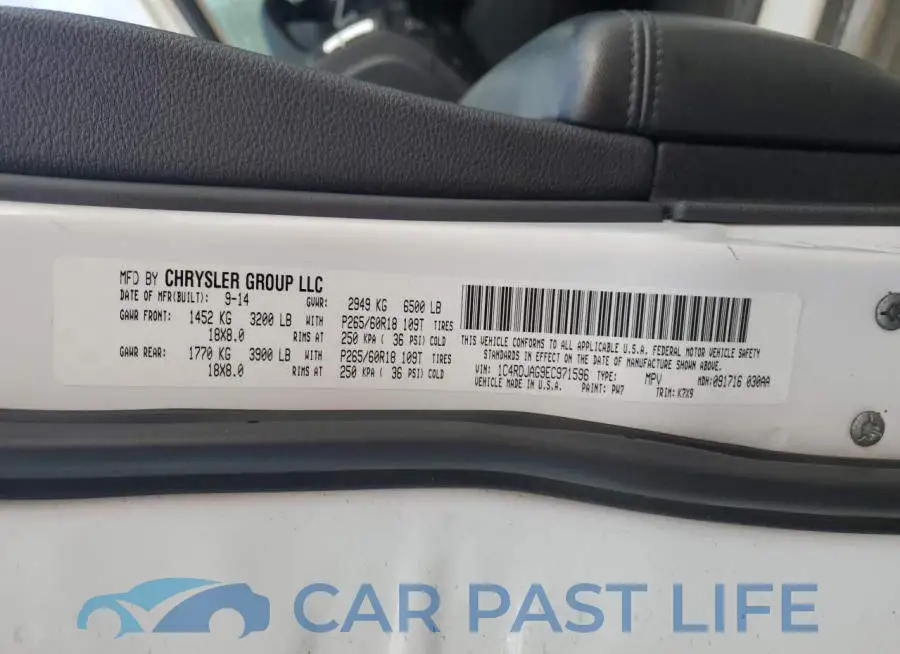 1C4RDJAG9EC971596# 12
