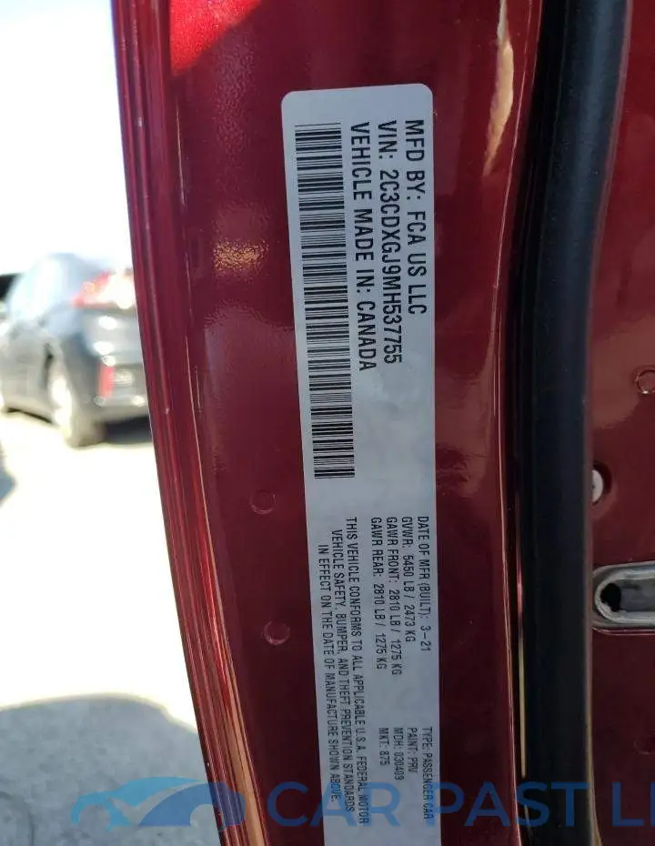 2C3CDXGJ9MH537755# 12