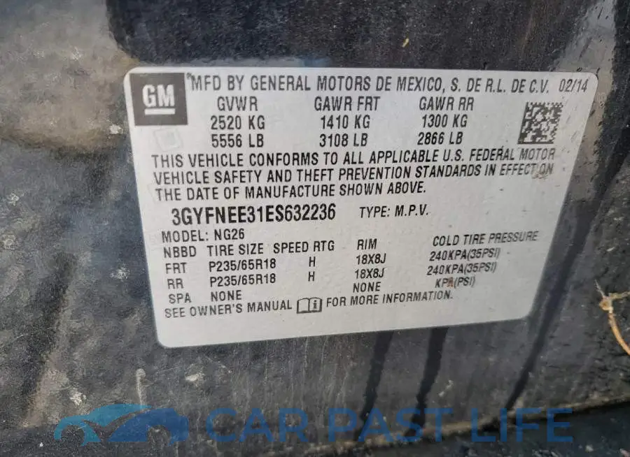 3GYFNEE31ES632236# 12