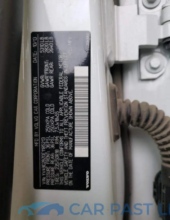 YV4902BZ0E1185213# 13
