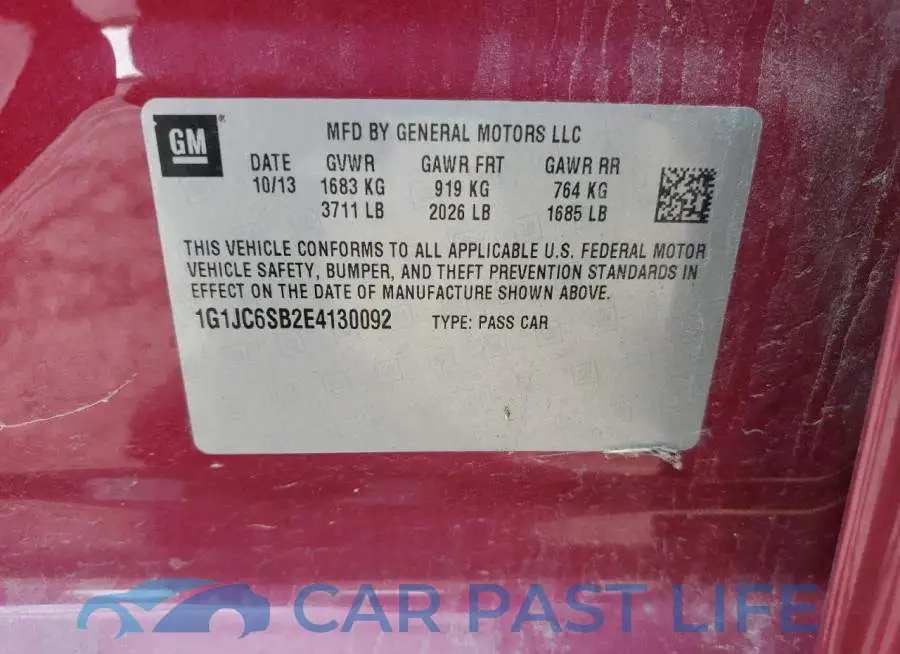 1G1JC6SB2E4130092# 12