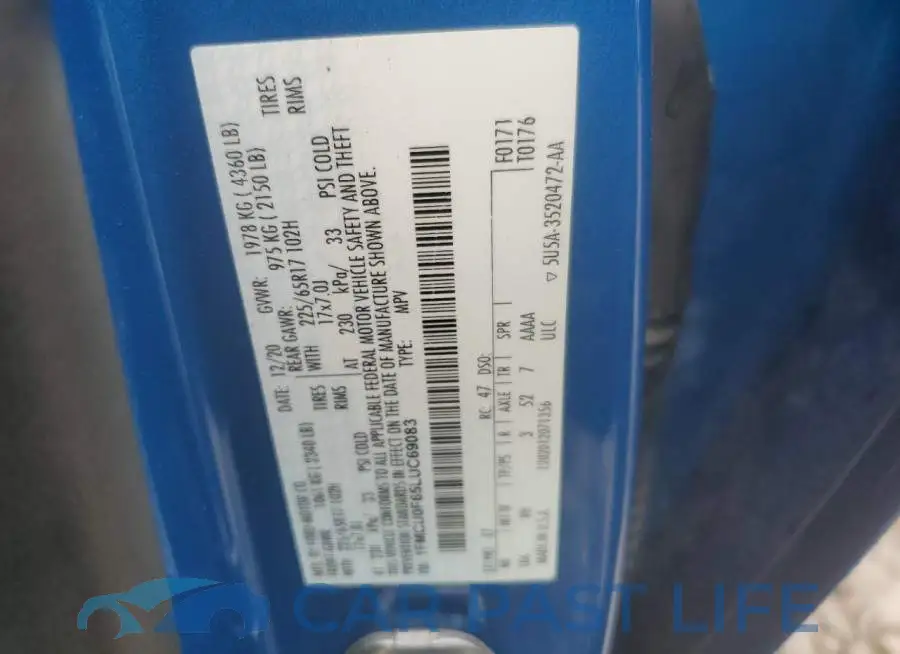 1FMCU0F65LUC69083# 12