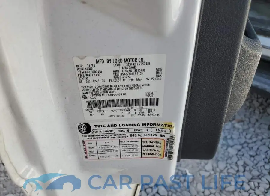 1FTFW1EF4EFA48410# 12