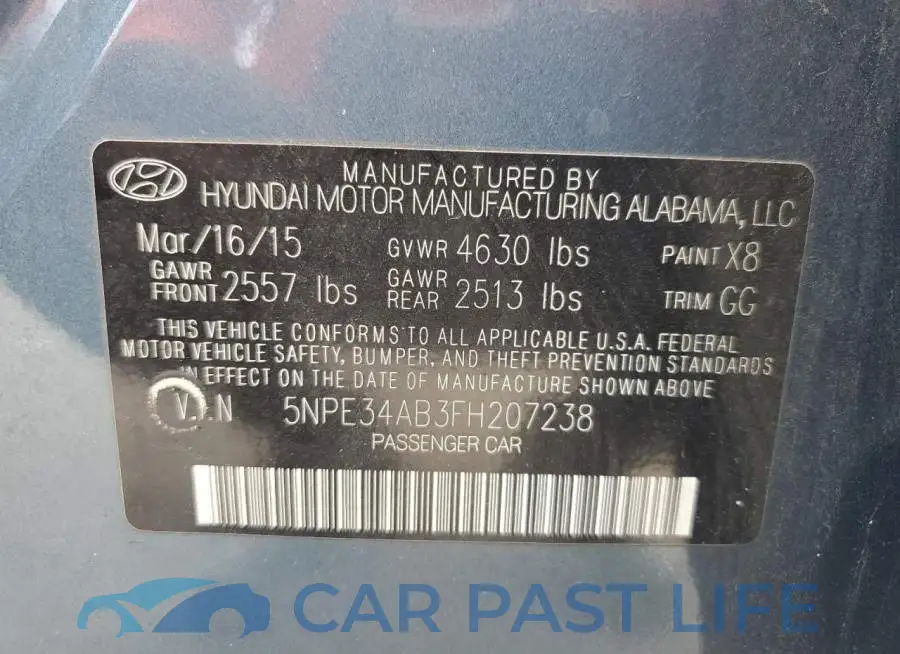 5NPE34AB3FH207238# 12