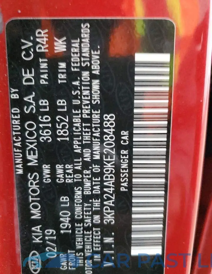 3KPA24AB9KE208488# 12