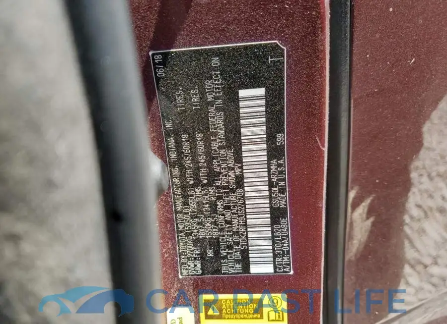 5TDKZRFH9JS276708# 13