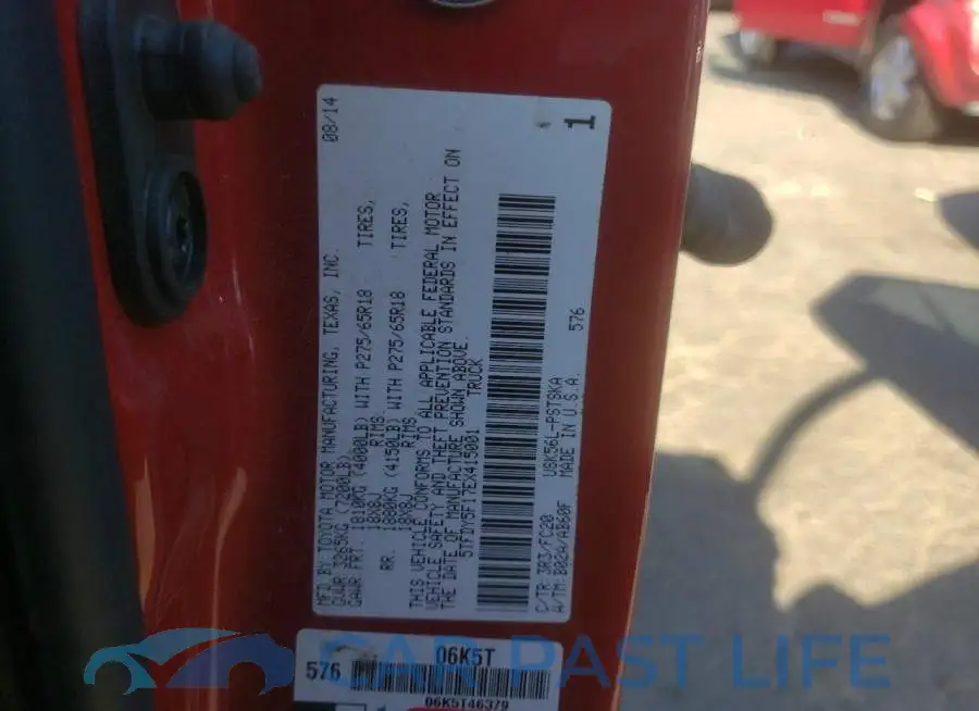 5TFDY5F17EX415001# 12