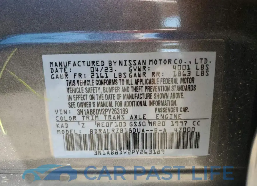3N1AB8DV2PY263189# 12