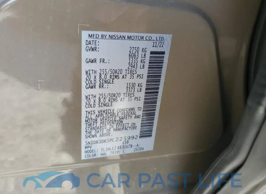 5N1DR3DK5PC225992# 12