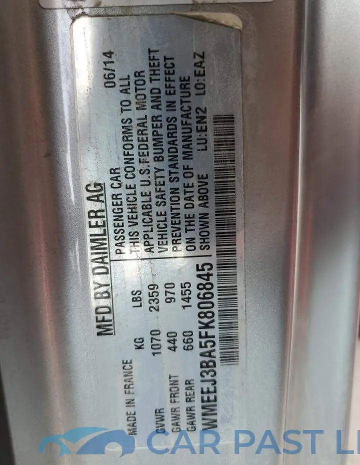 WMEEJ3BA5FK806845# 12
