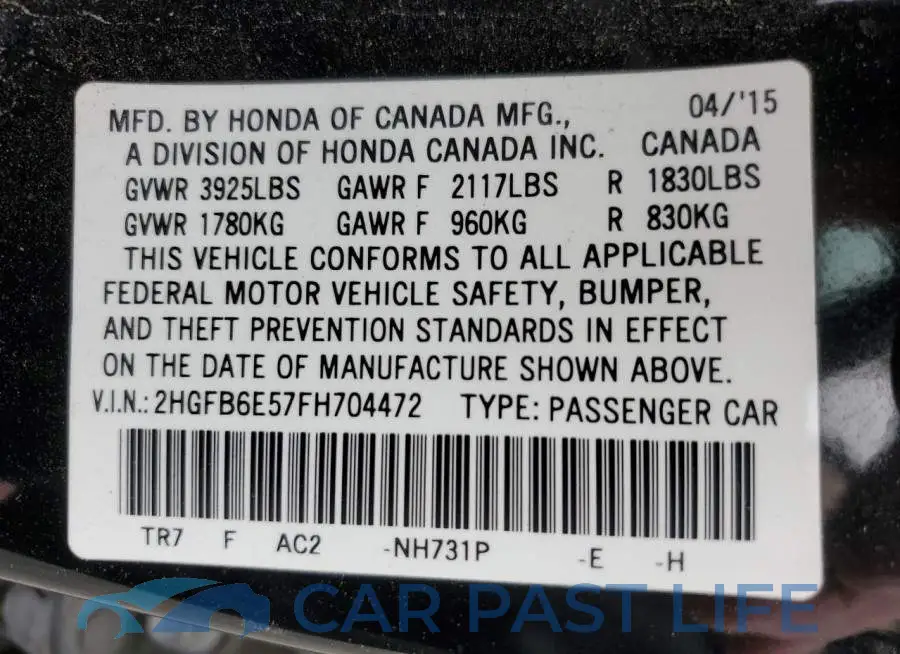 2HGFB6E57FH704472# 12