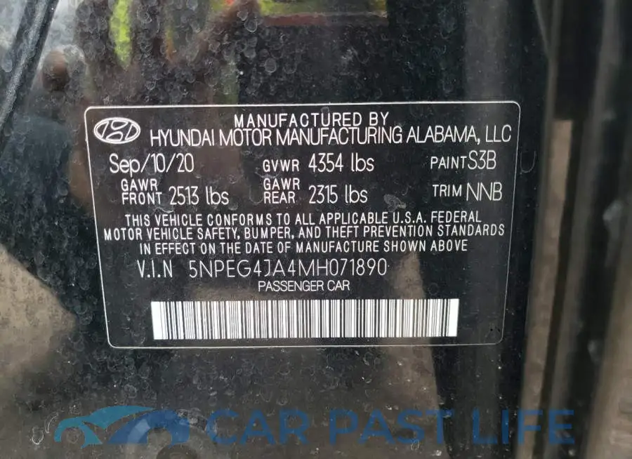 5NPEG4JA4MH071890# 12