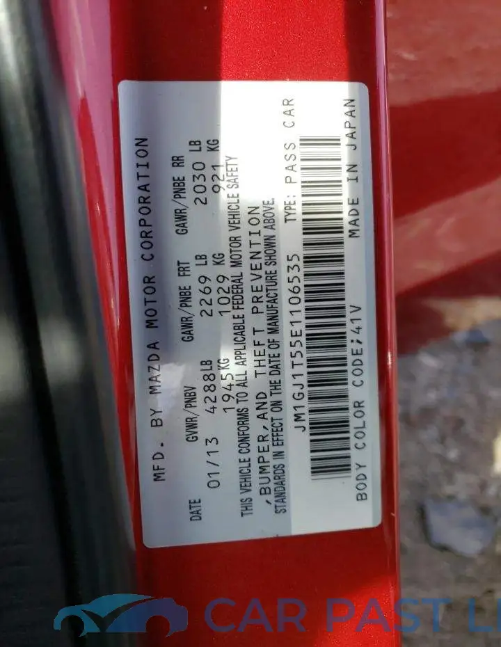 JM1GJ1T55E1106535# 12