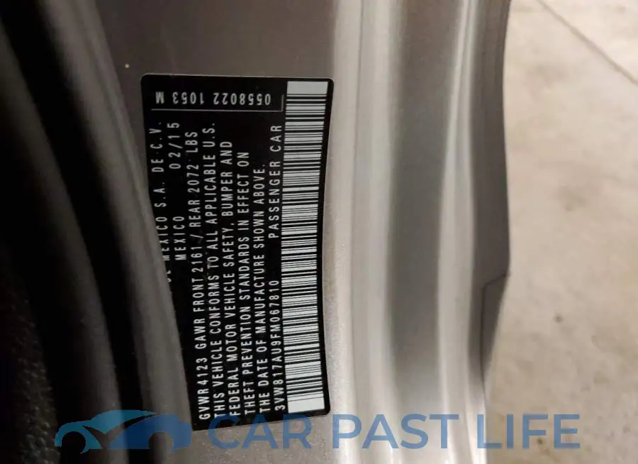 3VW817AU9FM067810# 12