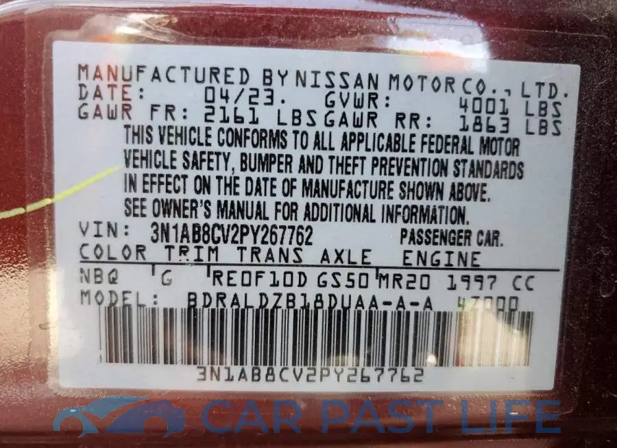 3N1AB8CV2PY267762# 12