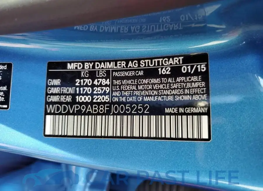 WDDVP9AB8FJ005252# 12