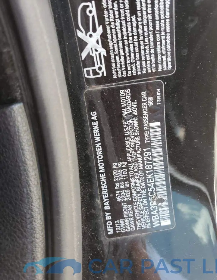 WBA3R5C54EK187291# 12