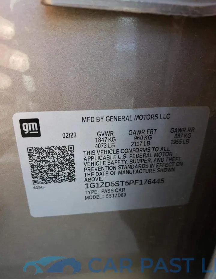 1G1ZD5ST5PF176445# 12