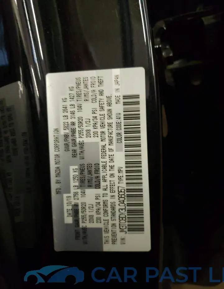 JM3TCBDY3L0406057# 14