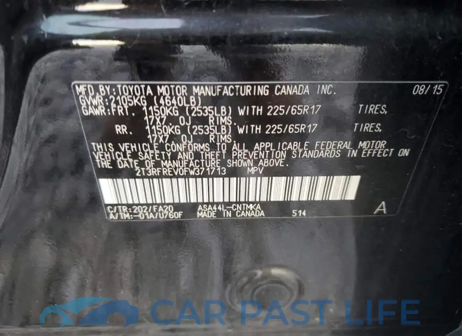 2T3RFREV0FW371713# 13